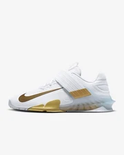 Nike Savaleos White Metallic Gold Weightlifting Shoes CV5708-101 Men's Sizes