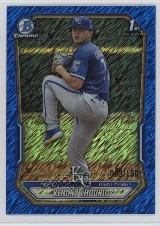 2026 Bowman Chrome Prospects Blue Shimmer Refractor 63/150 Kendry Chourio 1n9c