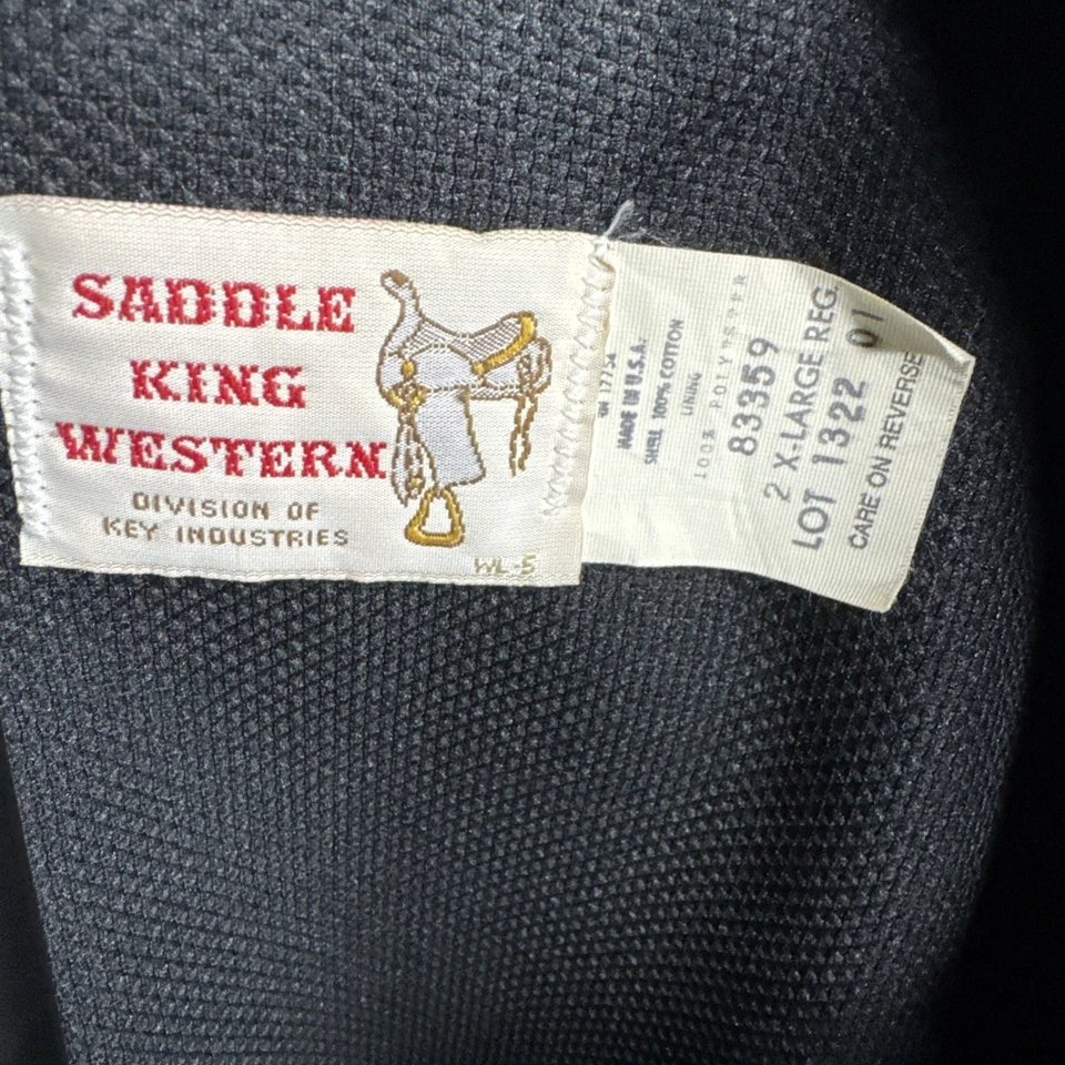 Hecho en EE. UU. 2XL Saddle King Chaqueta Occidental Chaqueta Aztek Active Foto 2 de 4