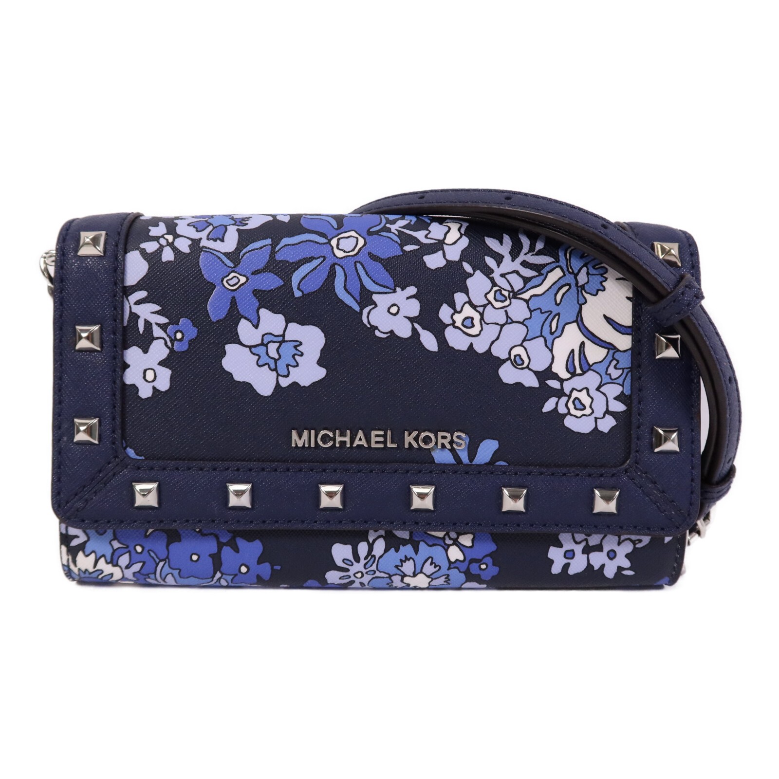 MICHAEL KORS SHW Shoulder Bag Coated Canvas Blue