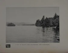 Antique Lake Holderness New Hampshire Art Print 1902 Boston & Maine Rail Road