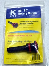 K RAIN Rotary Nozzle 26'-30' adjustable 80*-360* replaces all major brands