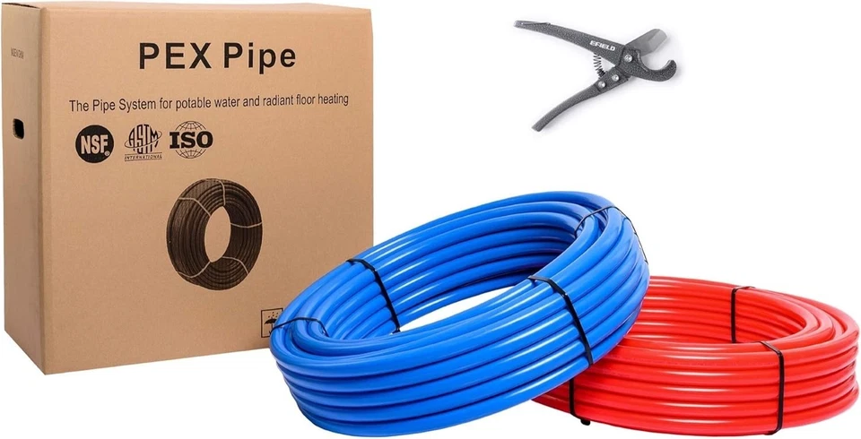 NSF Certified 3/4" Pex-B Pipe 200 ft Blue/Red Combo - Image 3 of 4