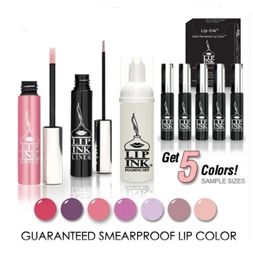 LIP INK Organic Smearproof Lip Kit Collection - Salmon