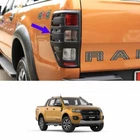 Matte Black Tail Lamp Light Cover Trim For Ford Ranger New Wildtrak XLT 2018 19