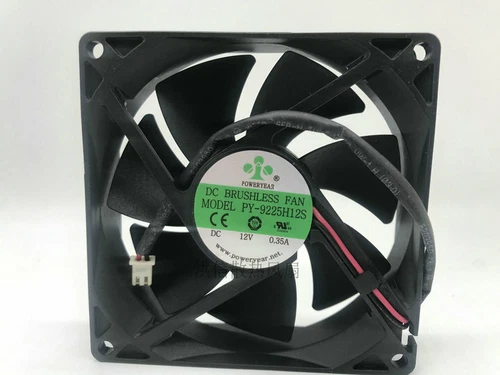 1PC 9CM 90*90*25MM 2Pin Cooling Fan PY-9225H12S 12V 0.35A