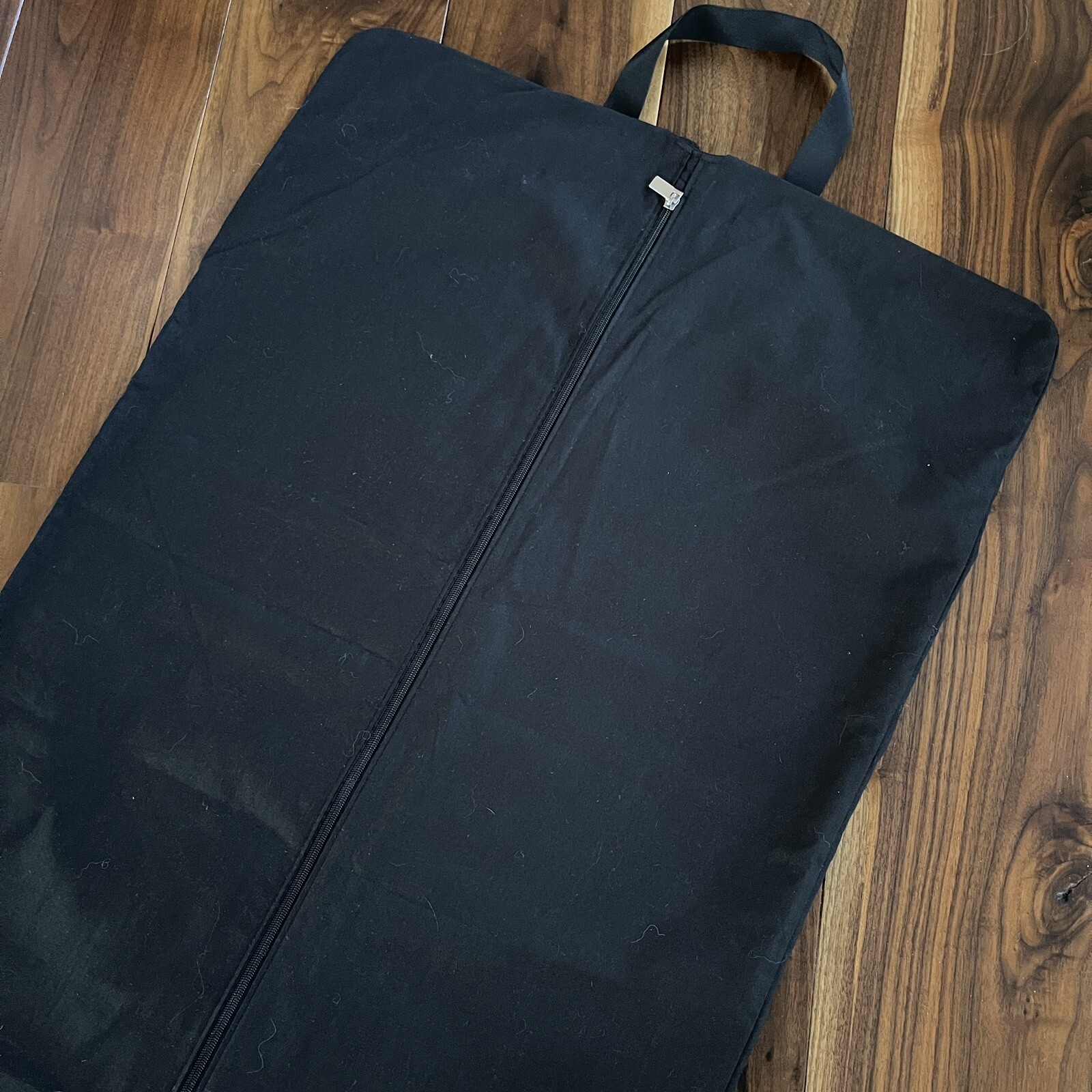 Saint Laurent Paris Borsa Porta Indumenti Lunga Nera Pieghevole Full Zip 64 50" x 23 50"