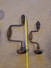2 X قديم للمقتنيات Hand Drill Brace