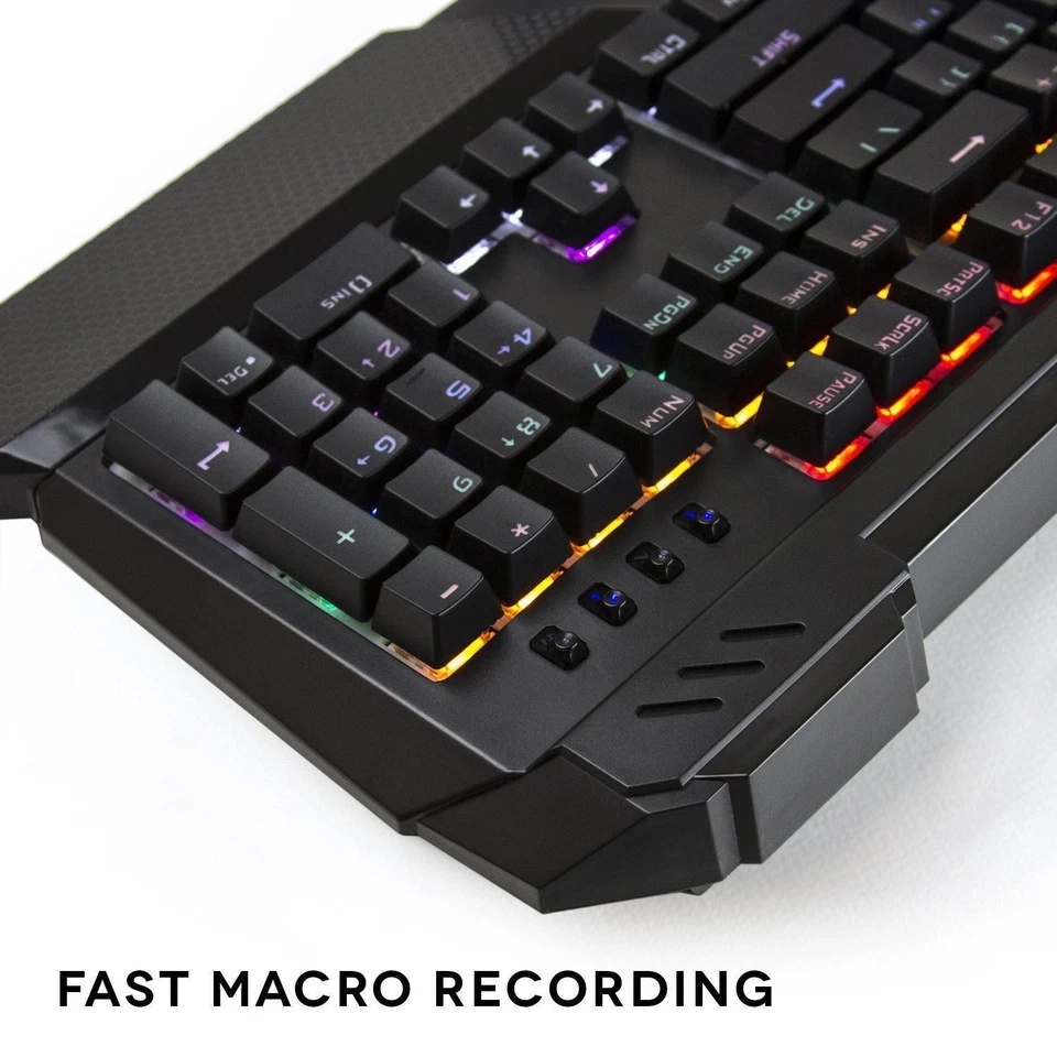 Upgraded - Beastron Gaming Keyboard Sapphire Spectrum Edition Backlit Mechanical - Image 2 of 4