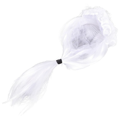 Barrister Wig Men White Lawyer Baby Child Prop Wigs Play Costume Powdered