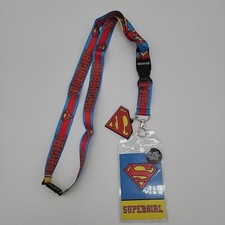 Supergirl Lanyard ID Badge Holder Detachable Super Girl Superman DC Comics