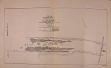 1892 Nautical Chart ~ INDIANA CHUTE - FALLS of the OHIO RIVER