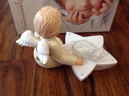 Hummel Starlight Tea-light Candle Holder Angel Adorned W Crystals NIB #828125 - Picture 3 of 5