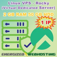 VPS Server RockyLinux USA Linux - 2GB RAM + 50GB Disk Space + 2 Cores