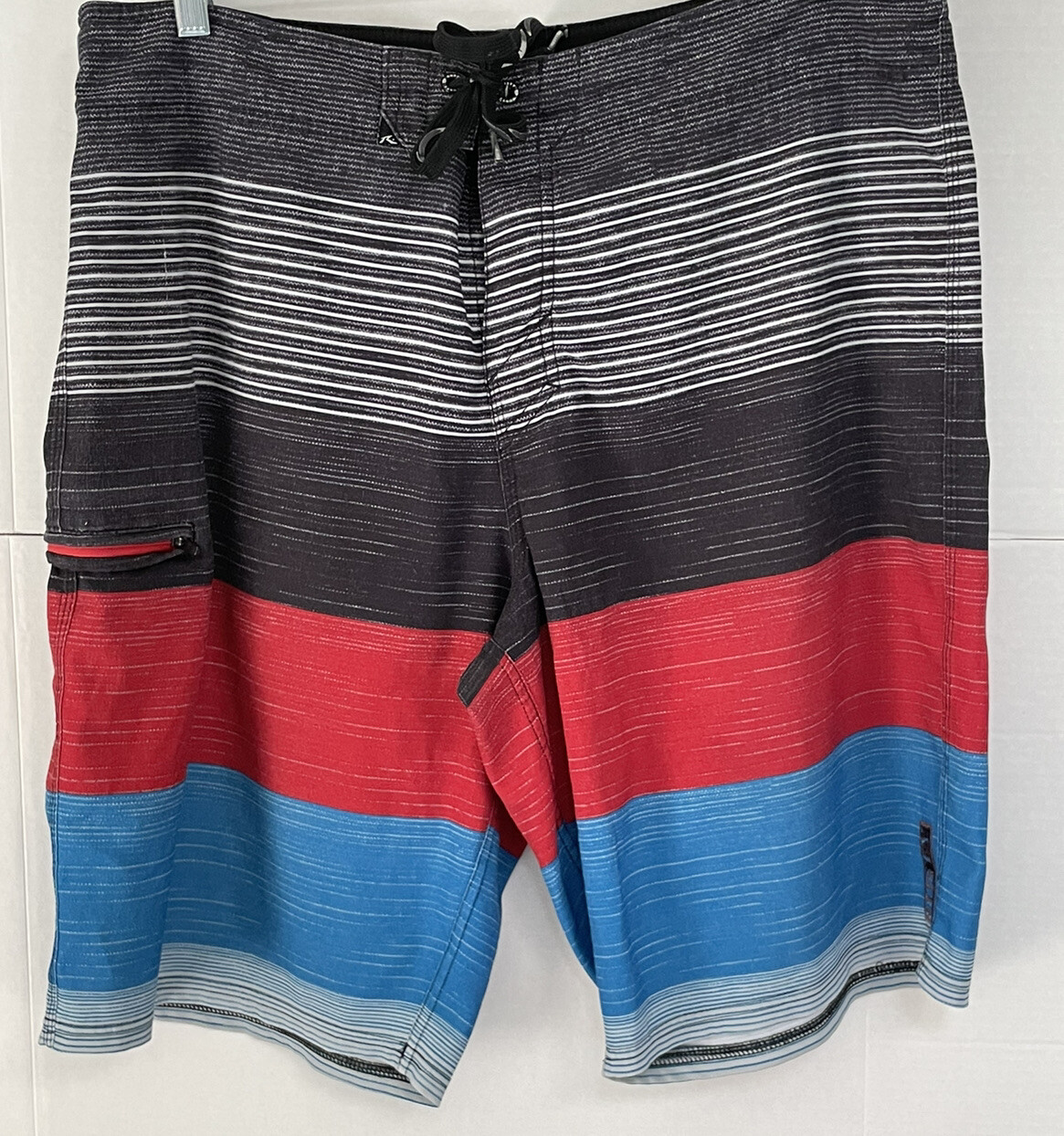 RUSTY mens multicolor board swim shorts size 36 Gem