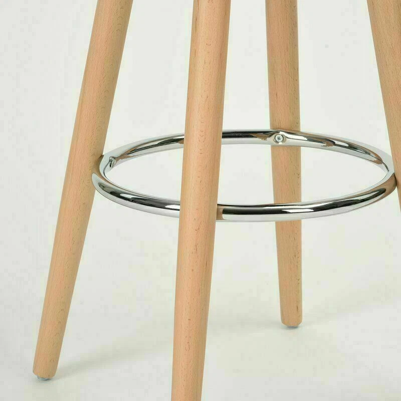 Breakfast Bar Stool Compact Kitchen Padded Stools High Chair Seat Home Barstool - Image 3 of 4