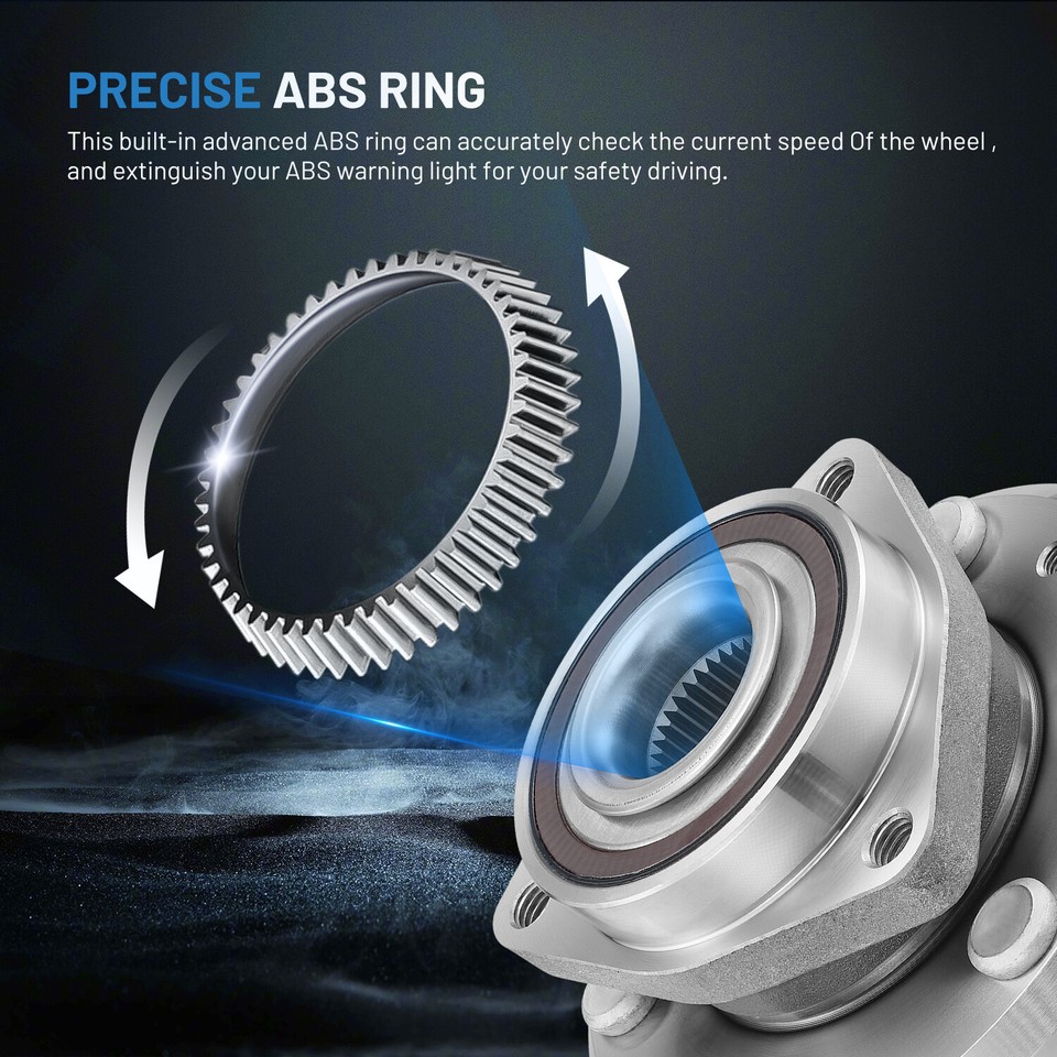 Front Rear Wheel Bearing Hub For Chevy Traverse Enclave GMC Acadia 07-17 6 Lug E - Foto 11