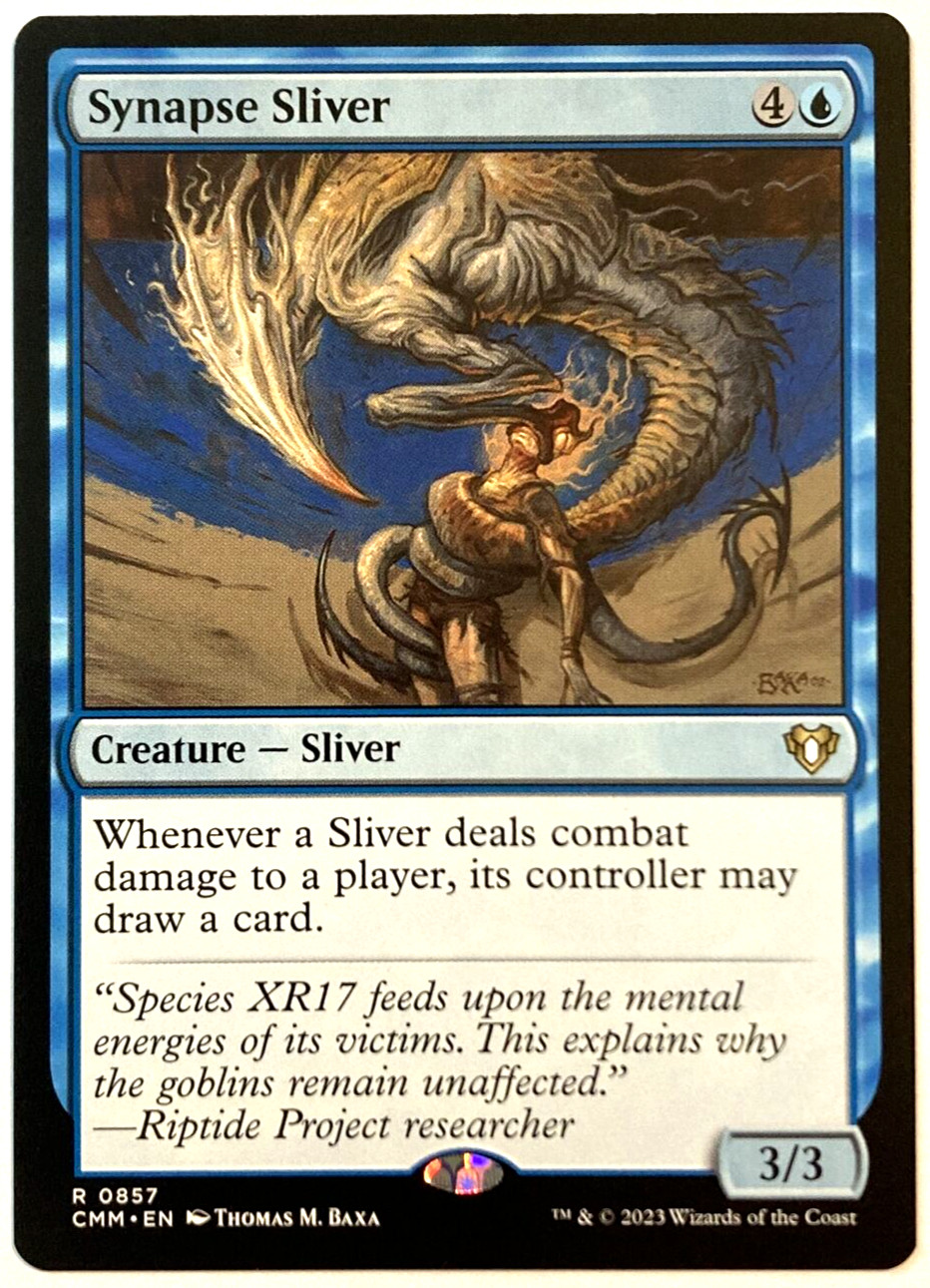 MTG Synapse Sliver Commander Masters 0857 Pack Fresh Rare