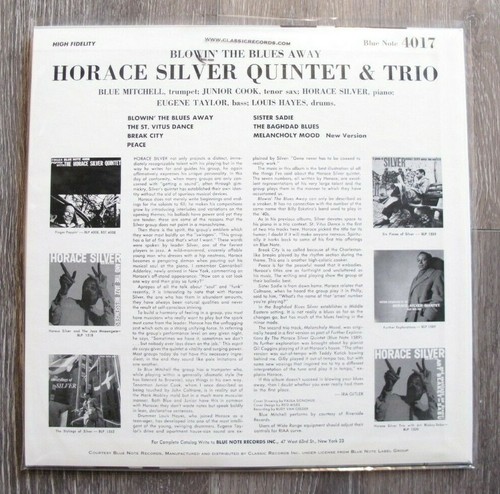 Classic Records Blue Note 4017 Horace Silver Blowin The Blues Away 200G LP NEW - Picture 3 of 3