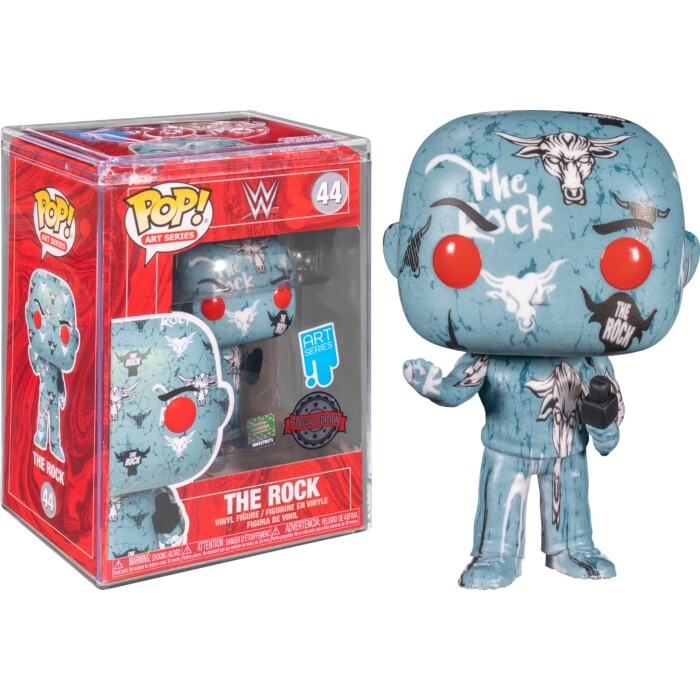 WWE The Rock (Wrestling) POP Artqqqq Series #44 Vinyl Figure FUNKO