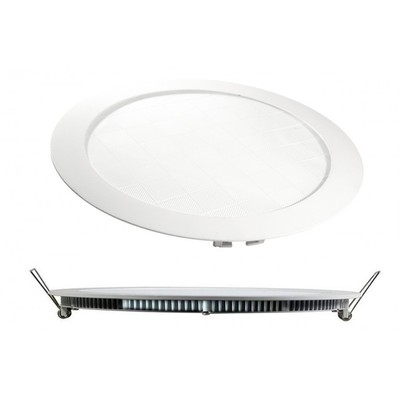 Plafoniera Led 18w Tondo Faretto Da Soffitto Pannello A Parete Luce Calda Naturale Bianca - Foto 2