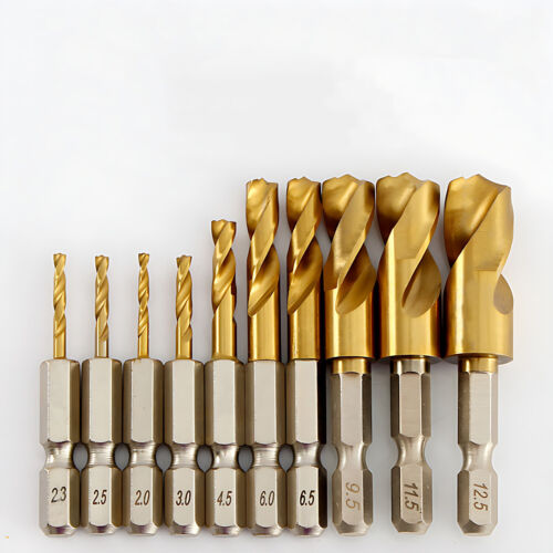 HSS Bohrer Satz mit Sechskantschaft 1/4 Metallbohrer Spiralbohrer 1.5mm Bis 13mm - Bild 7 von 38