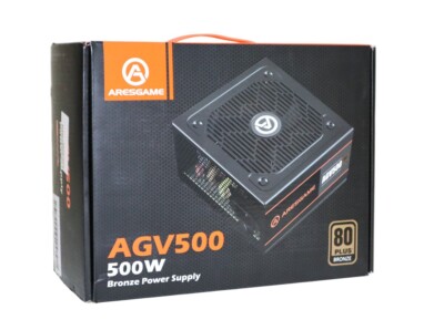 ARESGAME 500W 80Plus Bronze PC-ATX-Netzteil AGV500, Schwarz 