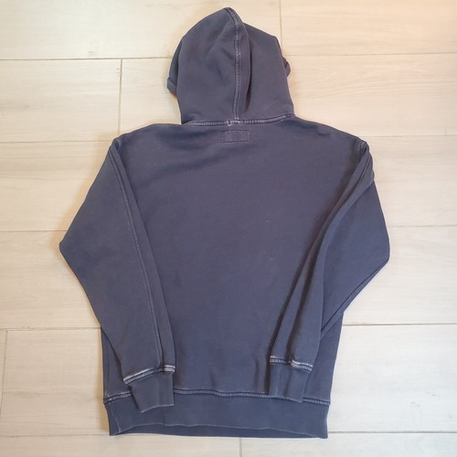 Abercrombie & Fitch Hoodie Mens S Blue Faded Relaxed Fleece Long Sleeve Pockets - Picture 10 of 13