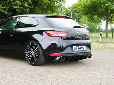 Bi Heckansatz Heckdiffusor Heckspoiler Seat Leon 3 5F SC FR  ABS 3 Türer Noak
