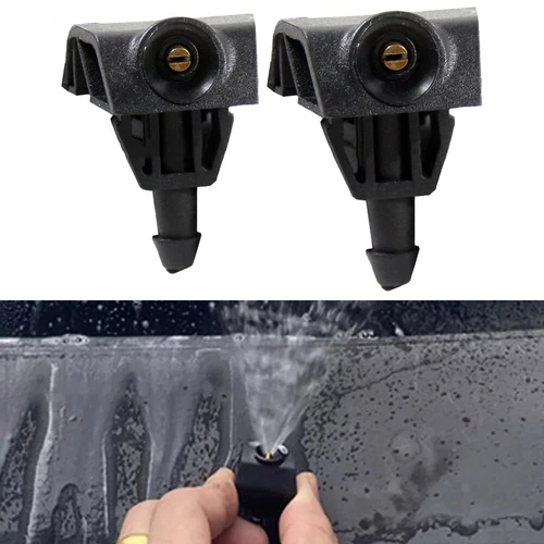 2x Ugello spruzzatore lavavetri anteriore Jet nero per Nissan JUKE F15 2015-2018^ - Foto 16 di 20
