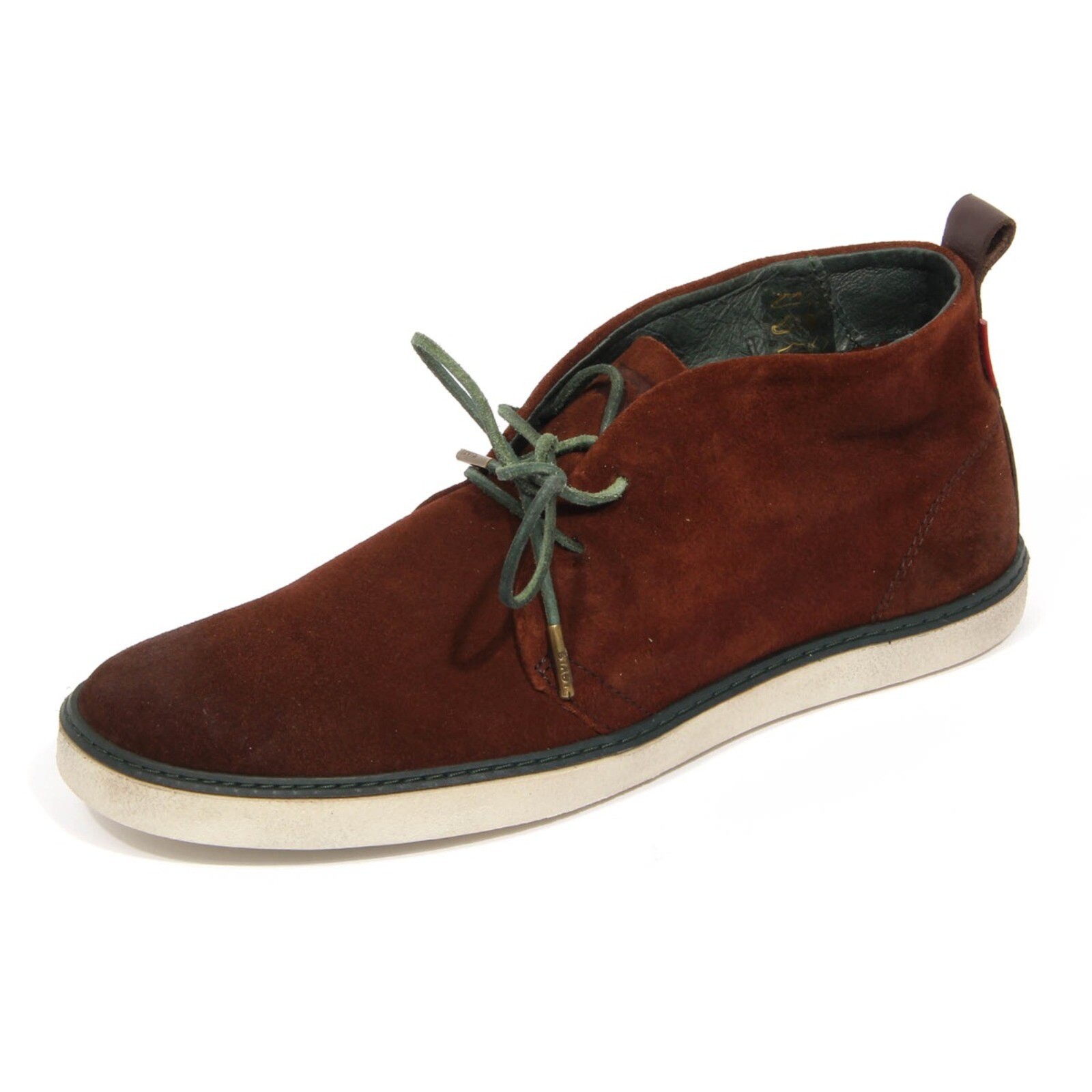 H0128 polacchino uomo LEVIS brown suede shoes man