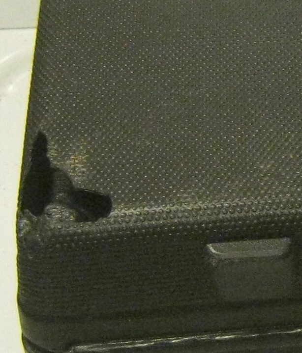 LASER LEVEL with Rotating Base & Tripod in Damaged Case EXCELLENT Working!!!