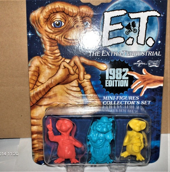 E.T. Der AußErirdische 1982 Edition 3 Figuren Je Ca. 4 - 4,5 Cm Neu,Ovp,Lizenz-image