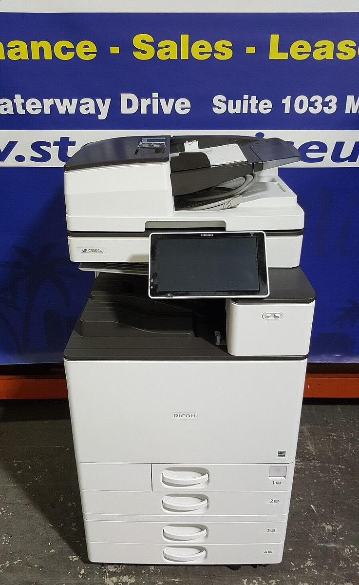 RICOH MPC 3004 Laser Color Comercial Multifunctional Printer