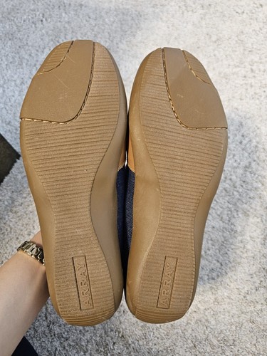 Array Womens Cascade Padded Insole Slip On Two-Tone Flats Shoes Size 9.5w - Picture 9 of 10