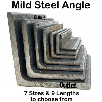 SGS METALS SGS Mild Steel ANGLE Iron 20 mm - 75 mm Bandsaw Cut From UK Metal Distributor
