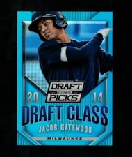 2014 PANINI PERENNIAL DRAFT PICKS JACOB GATEWOOD #39 ROOKIE BLUE PRIZM 112/199