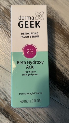 Derma Geek Detoxifying Facial Serum Beta Hydroxy Acid 2% , 1.3 FL OZ | eBay