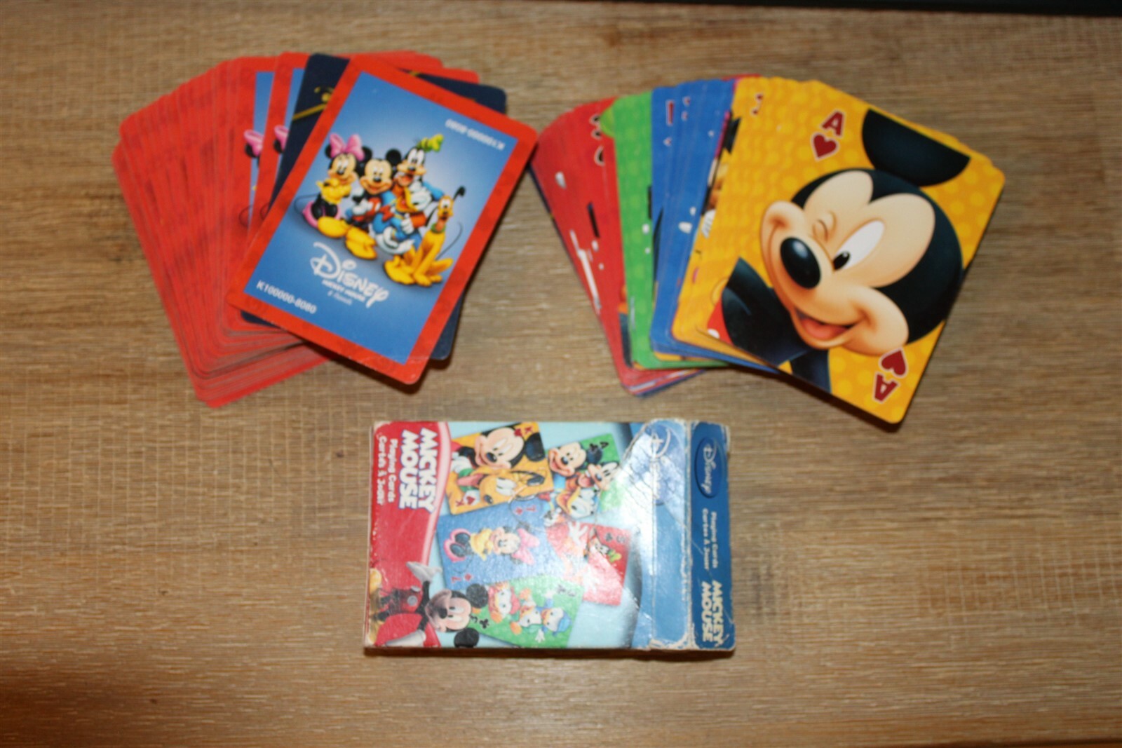 Lot Of 2 Disney Playing Cards One Deck Comes Loose Without Box Ebay