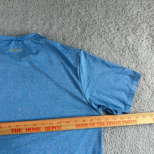 O'Neill Rash Gard Mens Medium Blue Slim Fit Graphic Sports Swimming Athleisure - Picture 6 of 8