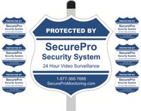 1 protected By Securepro Security System Yard Sign (9 X 9) Mounted On A 3... on sale 1 protected By Securepro Security System Yard Sign (9 X 9) Mounted On A 3... on sale