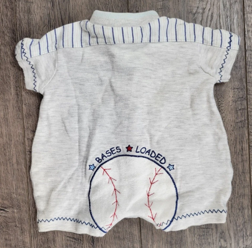 Baby Boy Clothes Koala Baby Preemie Play Ball Baseball Romper Outfit - Image 3 of 3