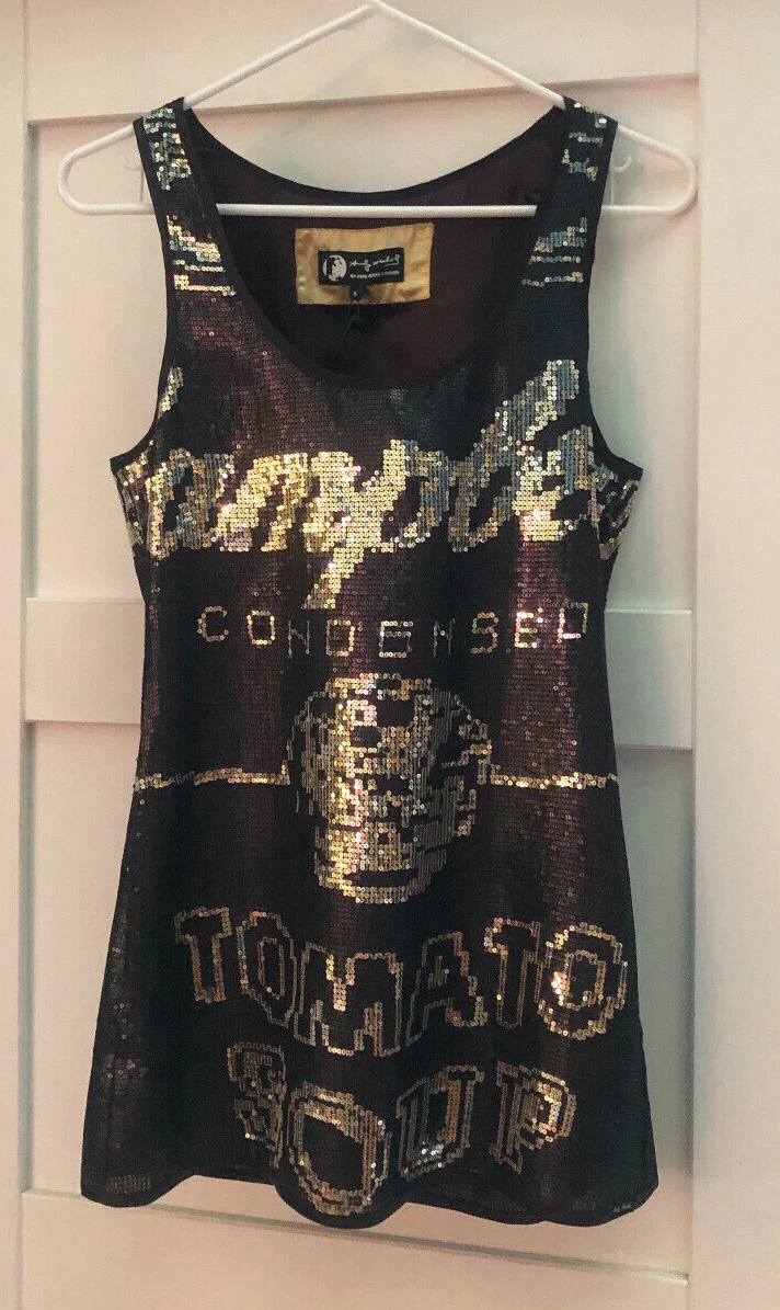 Andy Warhol Campbell Soup Dress Pepe Jeans London Sequence Tomato Size SM