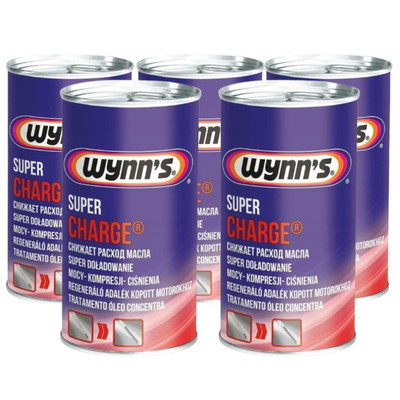 5x WYNNS 51372 SUPER CHARGE Motorölzusatz Ölverbrauchstop Diesel Benzin 325ml