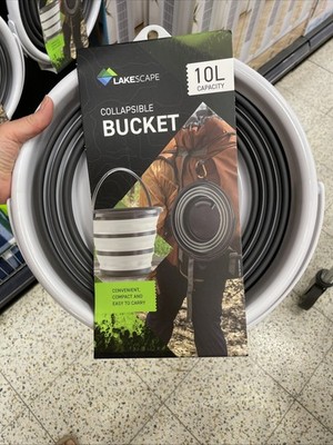 Lakescape 10L Falteimer Faltbar Silikon Camping Wandern Angeln Licht
