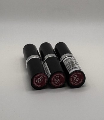 (3) Rimmel London Lasting Finish Lipstick 500 Red-y Ready Redy, New