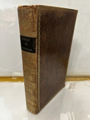 Poésies de Malherbe – Édition originale 1824 – Reliure cuir – Livre ancien XIXe - Photo 1/4