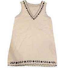 Urban Outfitters Large Valencia Embroidered Shift Dress Linen Fully Lined