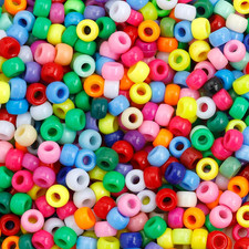 Pony Beads 1100 Pcs,Beads for Jewelry Bracelets Making,Bracelet Bead,Plastic Hai