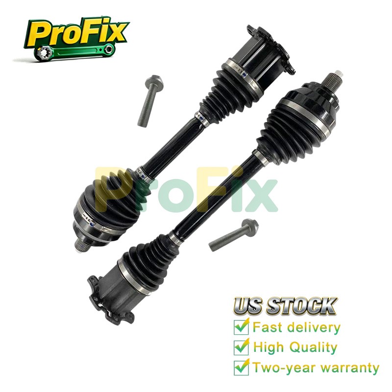 Pair For Bentley Continental GTC 03-12 Front Axle CV Joints CVJ Drive Shafts